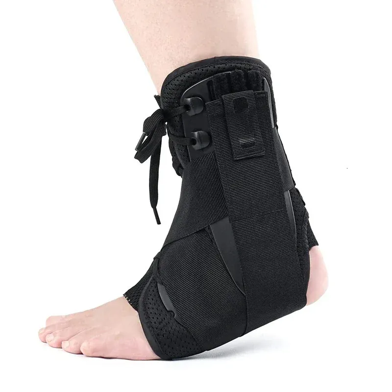 1 pçs suporte de tornozelo cinta ajustável tornozelo envoltório protetor mulheres homens rendas até pé estabilizador para correr basquete esportes segurança 240108