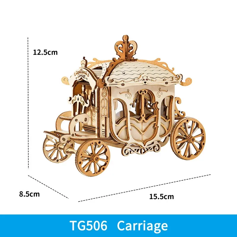 Rolife Vintage Car 3D Puzzle In Legno Robotime Kit Modello In