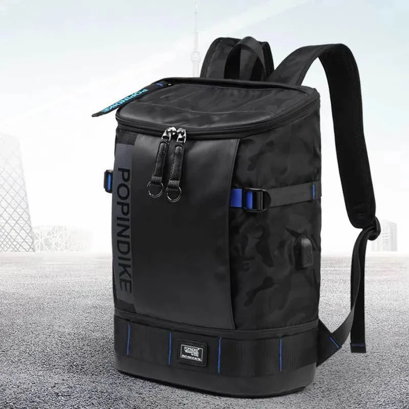 Männer 173Große Kapazität USB Port Oxford Wasserdicht Business Laptop Rucksack Trendy Computer Tasche Reise Student Schultasche 240108