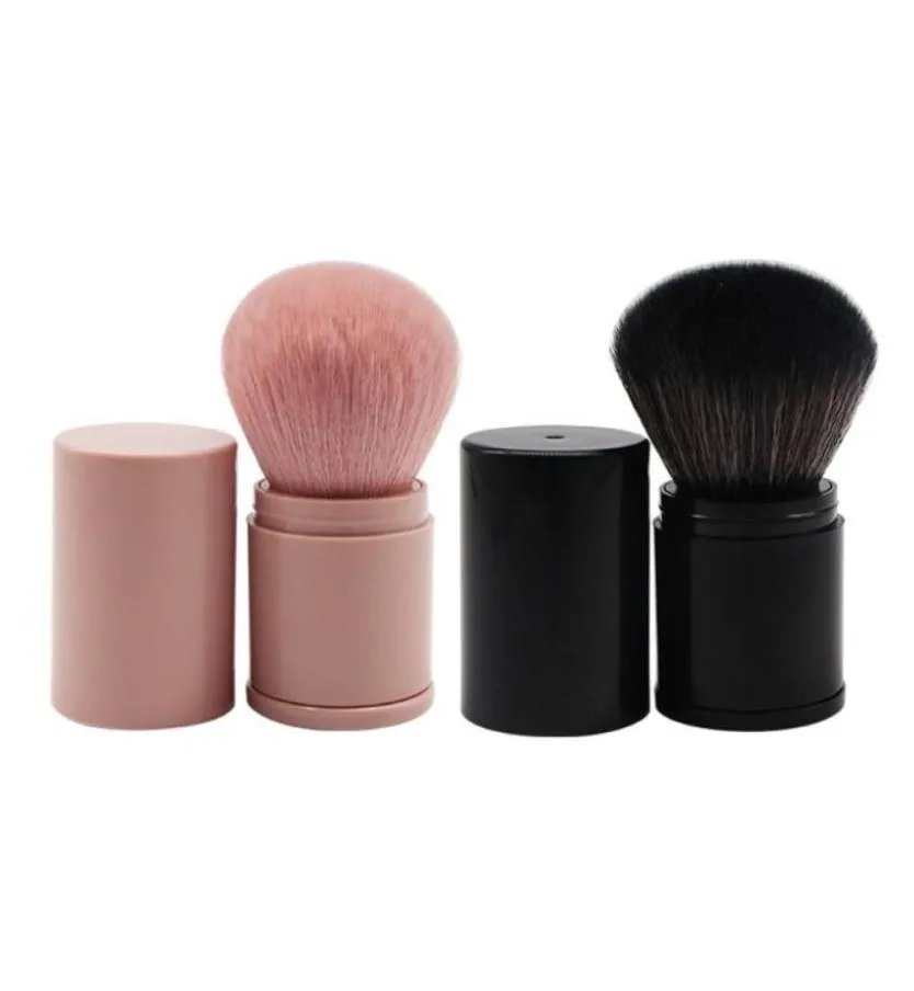 Pincel de maquiagem kabuki retrátil, pó grande, blush facial, estilo japonês, pincel de base em pó, cerdas macias, portátil3874120