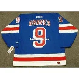 New Jerseys Mens Adam Graves 1999 Ccm Away Retro Hockey Jersey Vintage Long Sleeves