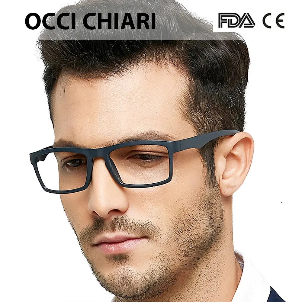 Occi Chiari Unbreakable Reading Glasses Men 항진파 TR90 독자를위한 초경력 안경 프레임 125 175 225 25 240109