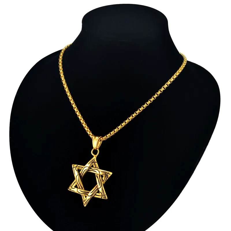 Star of David Necklace 14k Gold Silver Jewish Jewelry Pendant