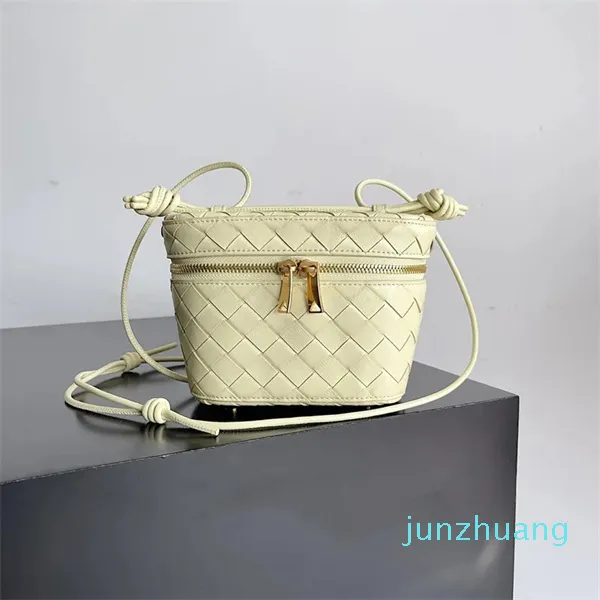 Designer - Mini Damestas Crossbody Tas Zwart Bruin Lamsleer Dubbele Rits Dame Jurk Portemonnee