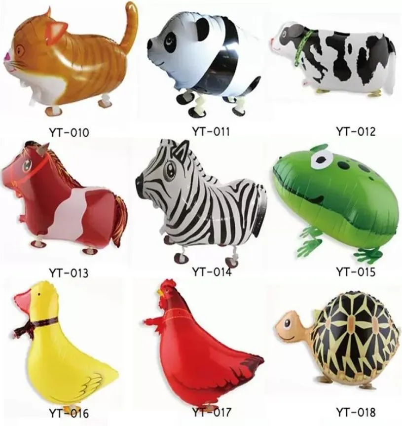 Party Decoration Walking Pet Cartoon Balloon Festival Animal Shapes Forms Aluminium Foil Balloons Söta för festbarn Toys Anim9905184