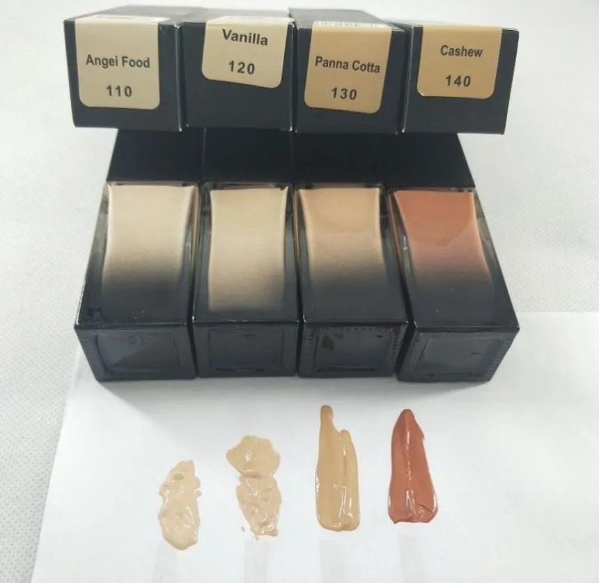 2022 W Stock 4 Colour Foundation Liquid Foundation Długie zużycie Wodoodporna naturalna matowa twarz Concealer 3839607