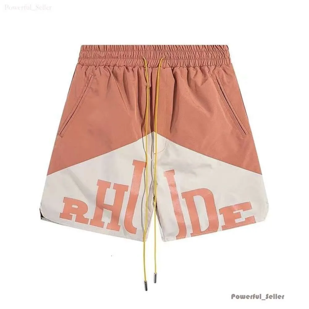 Rhude Street Wear Red Blue Black Purple Pants Mens 브랜드 짧은 디자이너 반바지 Rhude Shorts Summer Fashion Beach Pants 고품질 1382