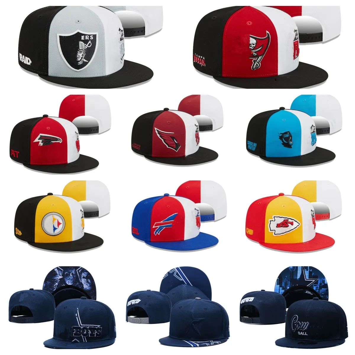 Designer snapbacks hattar justerbar boll hatt baseball platt vuxen hatt broderi basket utomhus sport hip hopp monterade mössa mössa med med original tagmblandning beställning