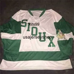 1959 RETRO UND North Dakota Fighting Sioux Hockey Jersey Stitched Customize any number and name Jerseys