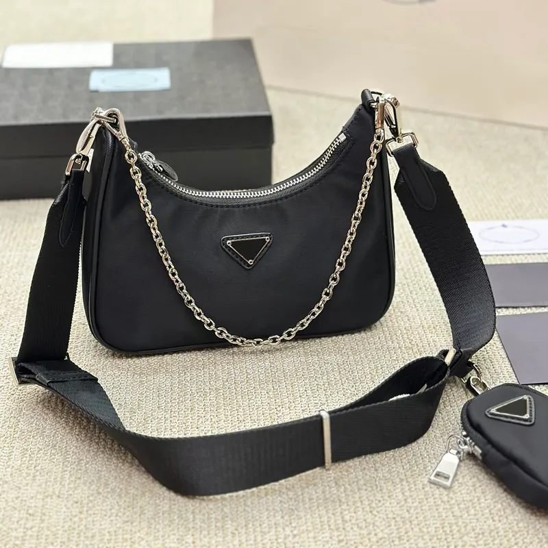 Designer Bag 2005 hobo 3 Pieces Bags Crossbody Purses Sale Luxurys Shoulder Bag Handbag Womens Lady High Quality Chain Canvas Fashion Wallet Bag