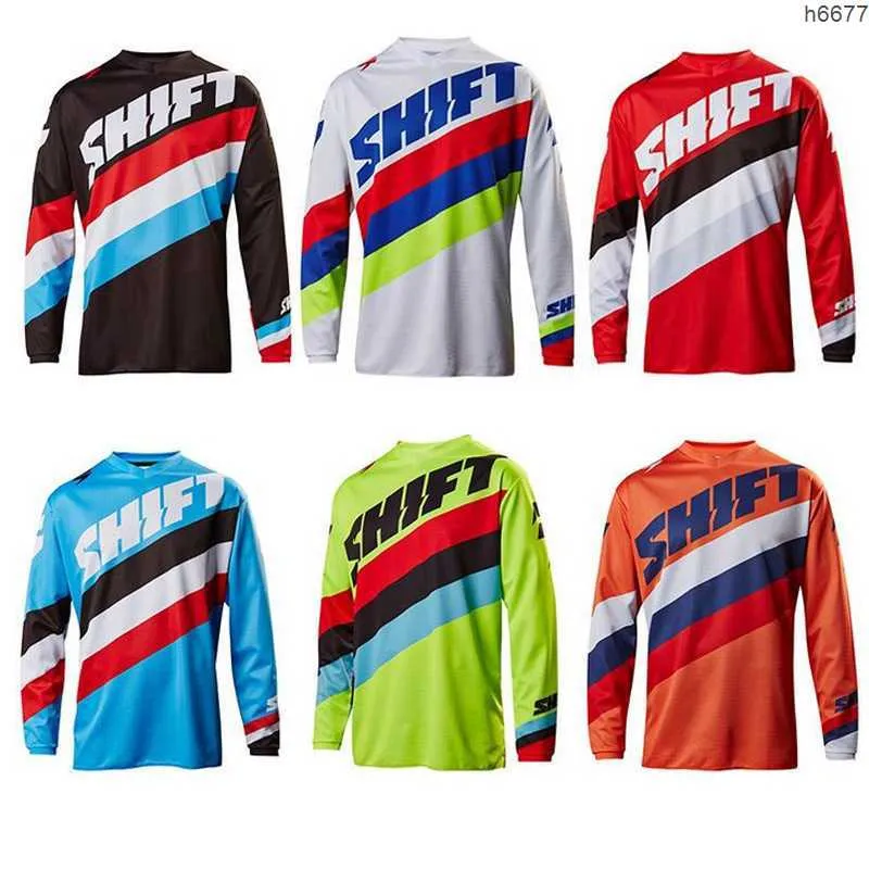 Men's T-shirts Quick Landing Mountain Bike Cycling Suit Long Sleeve Top Summer Cross-country Motorcycle Suit T-shirt