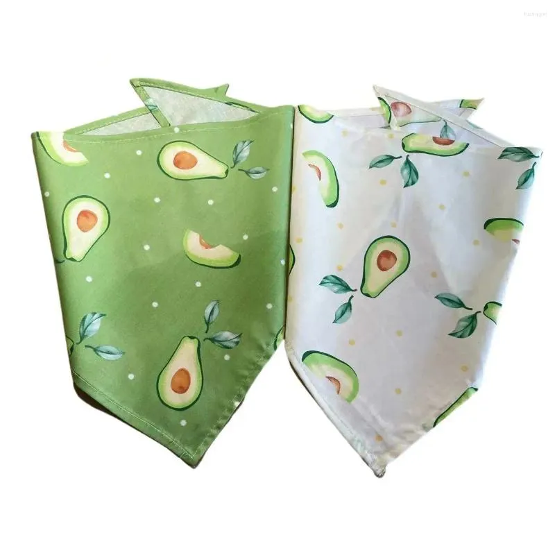 Dog Apparel 60pcs/Lot Spring Summer Fruit Avocado Pet Puppy Cat Bandanas Clip Clarf Tie Callcheifr Gr320-01