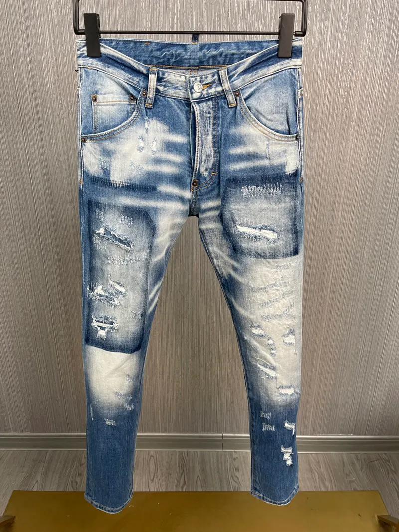 Coolguy Jeans Męskie dżinsy DSQ2 Classic Blue Hip Hop Rock Moto Męs