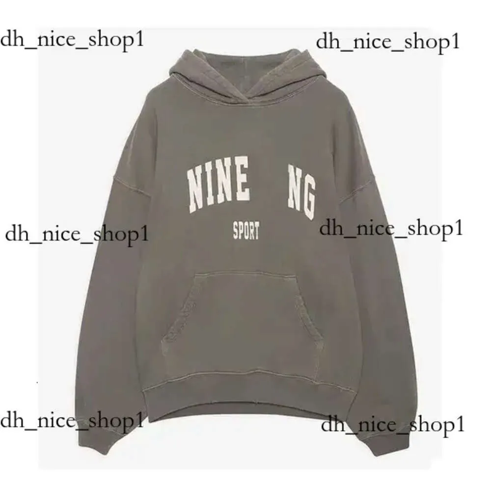 Anime Hoodie Yeni Nakış Stili Kadınlar Annie Bing Bing Hoodie Desginer Moda Pamuk Mektup Baskı Renk Sweatshirt Anines Bing Hoodie Dokuz 888