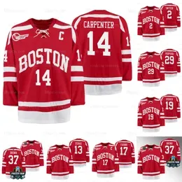 Boston University Frozen Four Jersey BU Hockey Jersey 37 Matt Brown 18 Jay O`Brien 23 Domenick Fensore 32 Wilmer Skoog 13 Trevor Zegras 3 Tristan Amonte Krys Fabbro