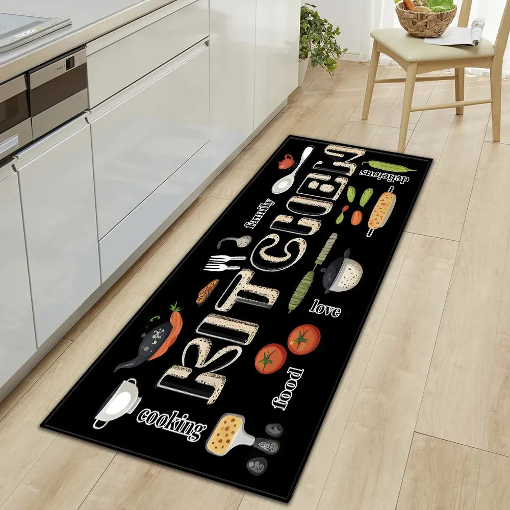 Alfombra De Cocina Moderna, Felpudo De Entrada Para Pasillo Del Hogar