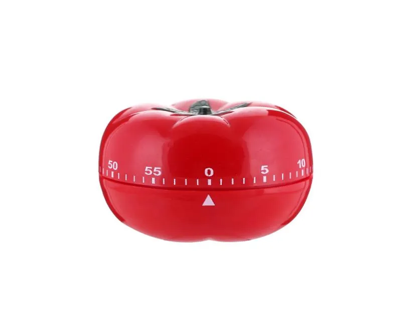 Mechanischer Timer Kochtimer ABS Tomatenform Timer für die Heimküche 60 Minuten Alarm Countdown-Tool9997243