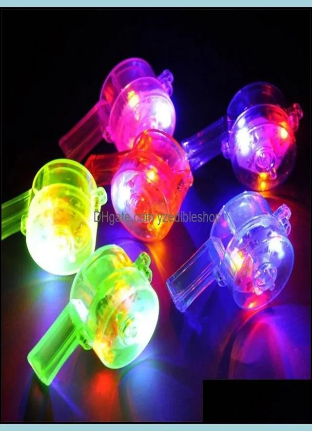 Party Favor Event Supplies Festive Home Garden Led Light Up Flash Blinking Whistle Mti Color Kids Toys Ball Props Favors Pure 1 155111399