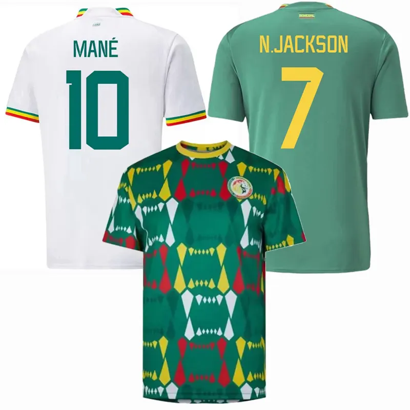Jogador Fãs Senegal MANE camisas de futebol 2023 2024 N.JACKSON KOULIBALY H.DIALLO SARR NDIAYE DIATTA camisas nacionais de futebol