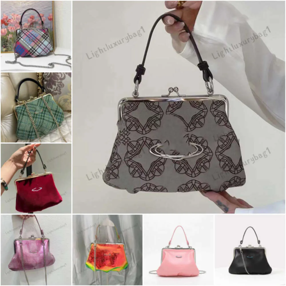 Vivi Tasarımcı Çanta Moda Baskı Totaları Çantalar Zincir Dumpling Hasp Omuz Crossbody Bag Lady Mini Satürn Çanta Zinciri Akşam Çantaları Tüm Stiller 221229