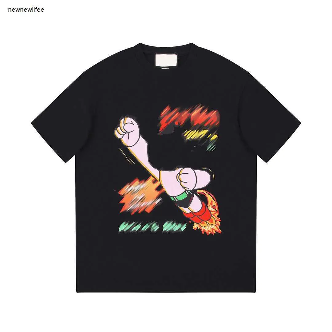 디자이너 티셔츠 남성 브랜드 의류 남성 여름 상판 패션 애니메이션 로고 인쇄 짧은 슬리브 맨 셔츠 1 월 09