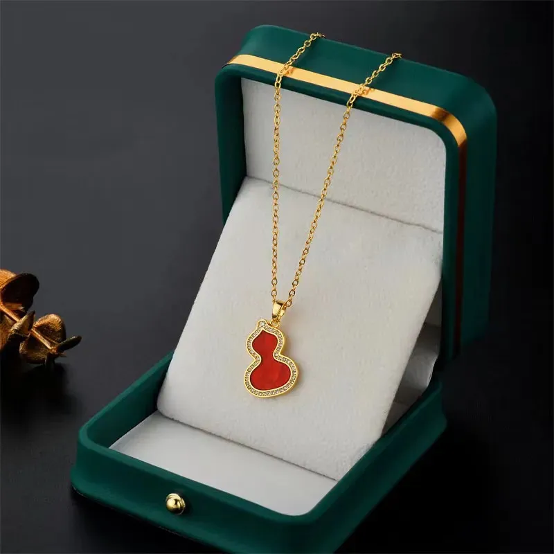 T GG Europe America Fashion Jewelry Sets Women 18k Gold Designer jewelry Designer Gourd Necklaces Pendant Beautiful gifts for girls wholesale