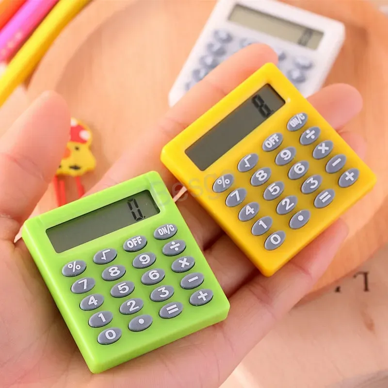 Electronic Number Mini Calculators Student Exam Pocket Plastic Calculators Portable School Business Finance Calculate Supplies BH5549 WLY