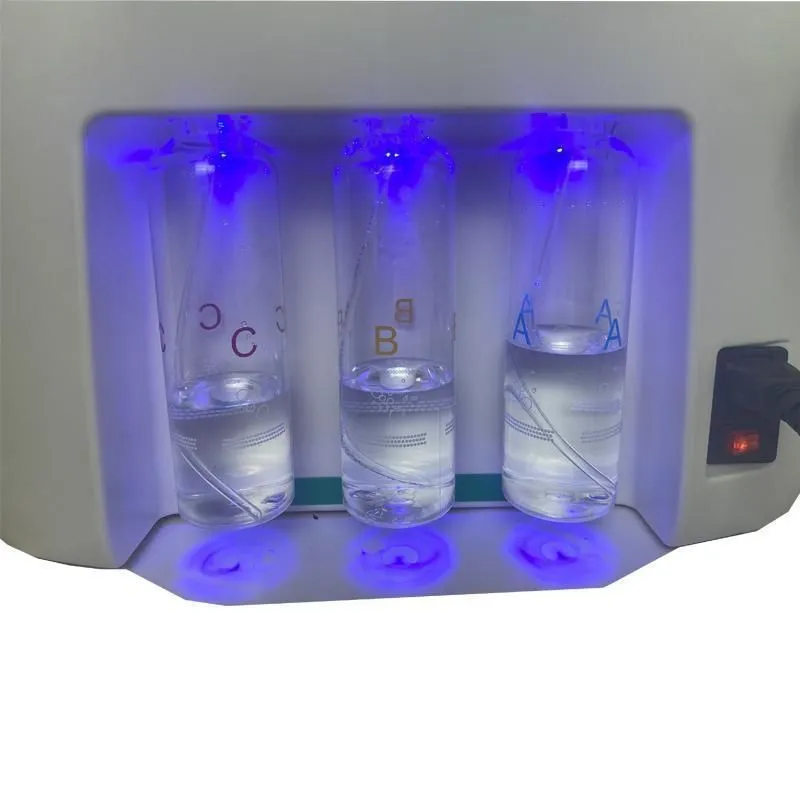 Innovative product 2020 skin care beauty machine 6 in 1 H2O2 hydrogen oxygen small bubble machine