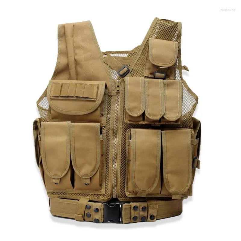 Hunting Jackets Tactical Army Military Combat Armor Vest Men's Adjustable Outdoor CS Training