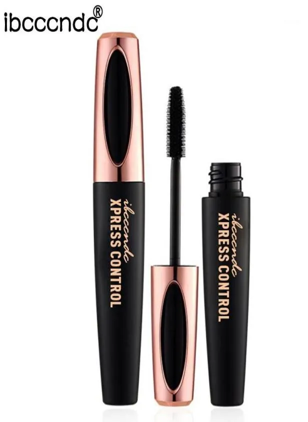 Silk Fiber Lash Mascara Waterproof Rimel 3D för ögonfrans svart tjockt förlängande ögonfransar kosmetika13741117