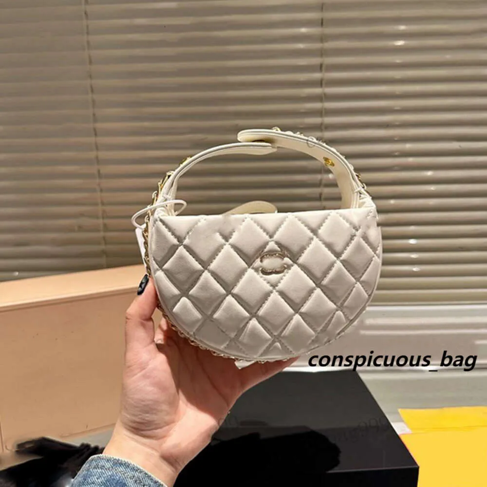 2024 Luxe Femmes Classique Mini Sac De Maquillage Sac De Rangement En Cuir Rhombock Caviar Sac Matériel Métal C-Boucle Princesse Bourse Porte-Monnaie Designer Titulaire De La Carte Sacs