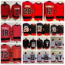 Ottawa``Senators``2022 Ice Hockey Jerseys Thomas DeBrincat Mens Alex Claude Brady Tkachuk Giroux Chabot Tim Stutzle Reverse Retro Black stitched