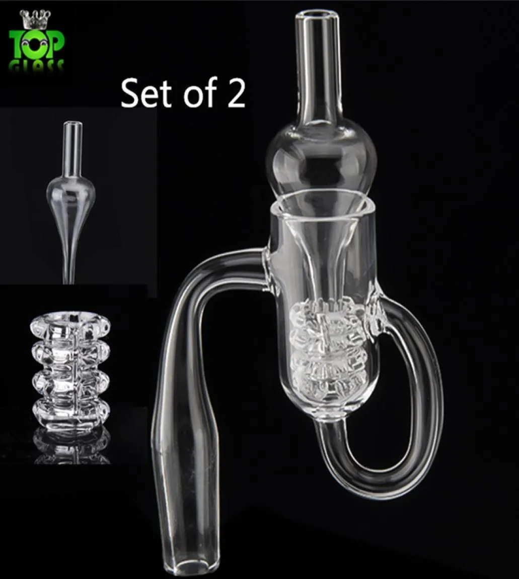 Set Rauchquarz Diamant Loop Banger Nagelöl Knoten Recycler Carb Cap Dabber Einsatzschale 10 mm 14 mm 19 mm männlich weiblich für Wasserpfeifen3889380