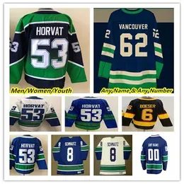 Top J.T. Miller Vancouver Hockey Jerseys Elias Pettersson Quinn Hughes Andrei Kuzmenko Bo Horvat Brock Boeser Tanner Pearson Thatcher Demko Nils Aman Pavel Bure Demko