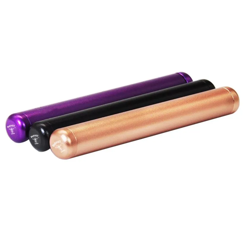 TOPPUFF 110MM Contenitore per tubi in alluminio Doob Contenitore per contenitori in metallo nero viola oro con carta per cono rotolante per sigarette H3842774