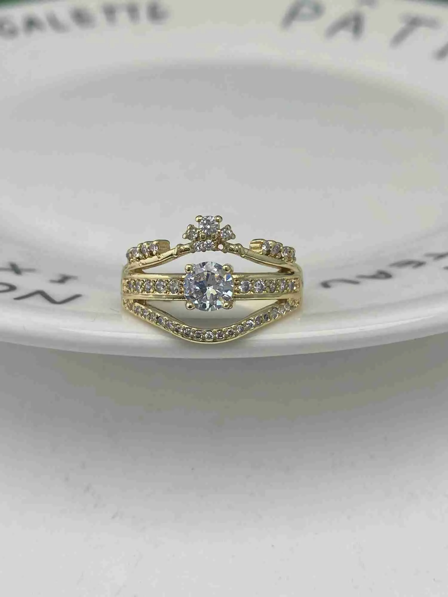 Cluster-Ringe, Hochzeits-Wickelband, Verlobungsring, Schutzring, Muttertagsgeschenk YQ240109