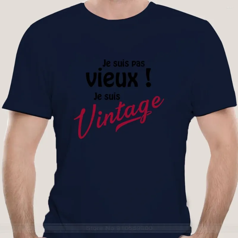 Heren T Shirts Fashion T-Shirt Men Cotton Brand Teeshirt T-shirt Ik ben geen oude vintage grootvader opa Humor Mens Papi