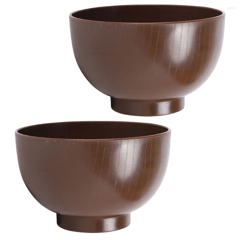 Bols 2pcs bol de soupe réutilisable bol de riz de nouilles de style japonais traditionnel