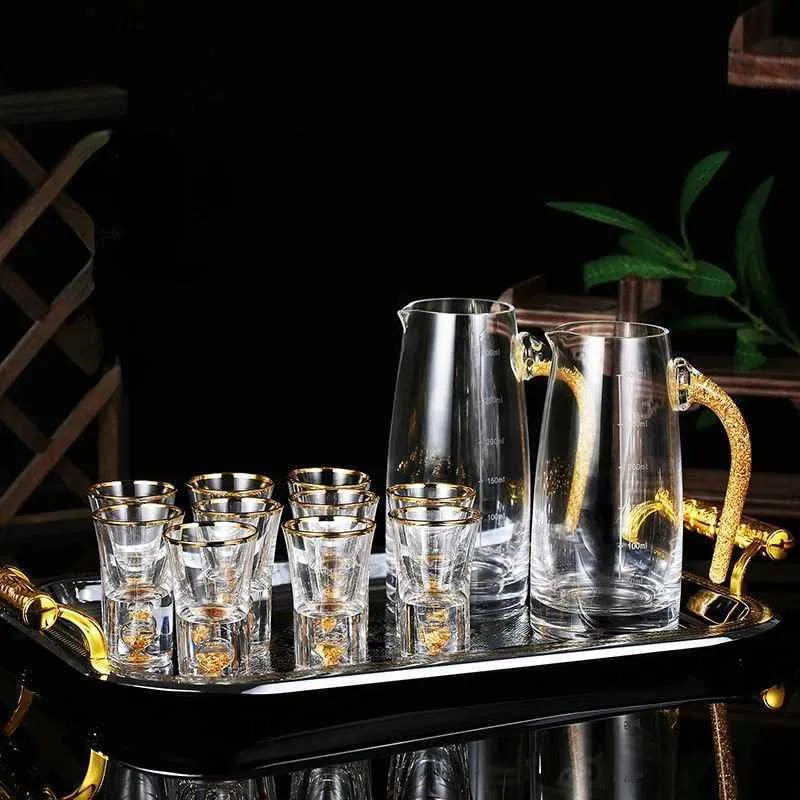 Wine Glasses 2023 Top Grade Manual Crystal Shot Glass Built In Pure