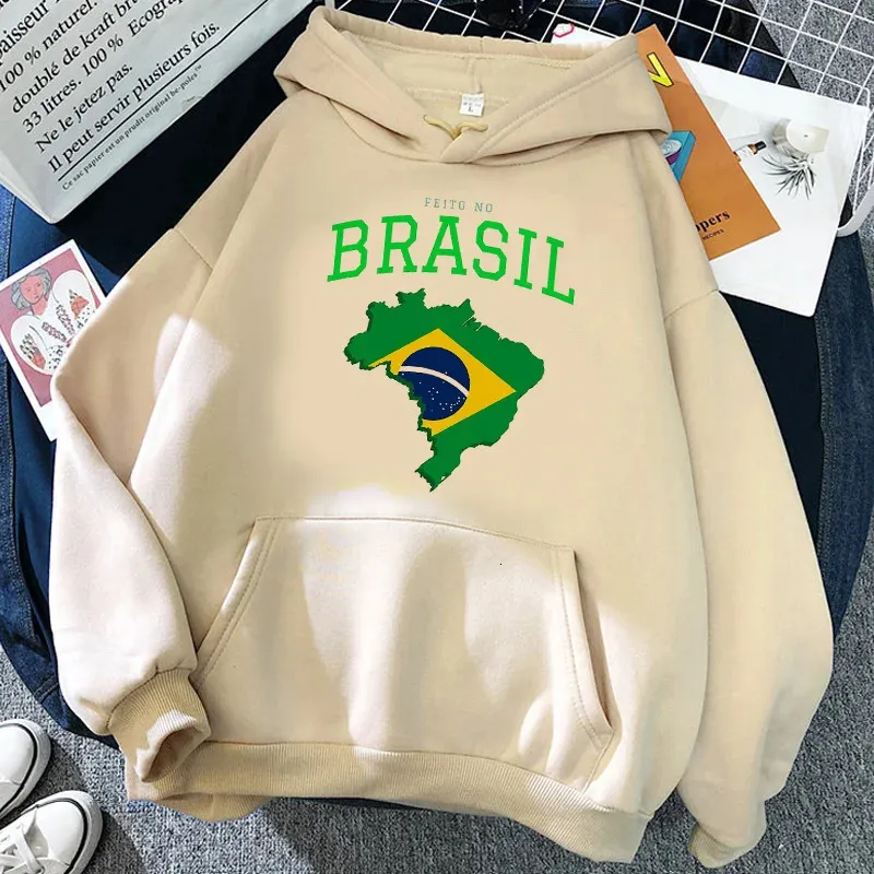 brazil hoodies male graphic y2k aesthetic men clothing hoddies Korea 240109
