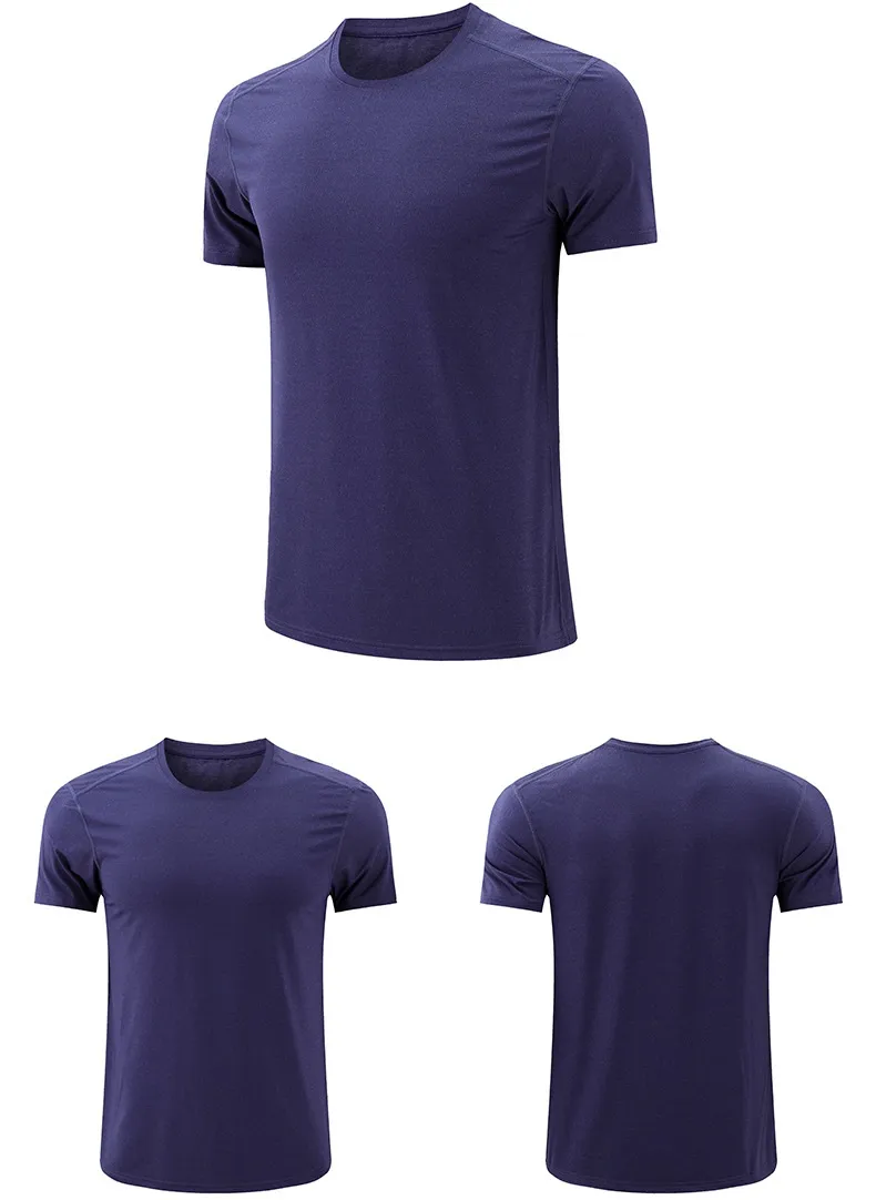 lu-22 Yoga Outfit T-shirt da corsa Camicie Collant sportivi a compressione Fitness Palestra Calcio Uomo Maglia Abbigliamento sportivo Quick Dry Sport t-Top