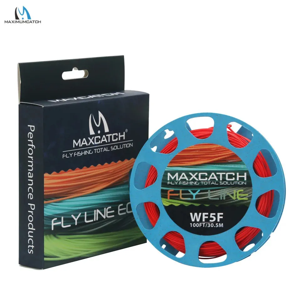 Maximumcatch 1-8wt Peso Lenza da pesca a mosca galleggiante in avanti 100FT Lenza multicolore 240108