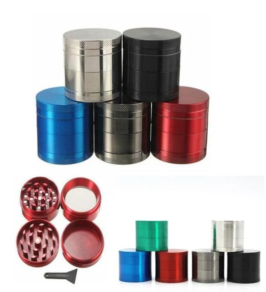 Grinder Zinklegering Slijpmachines Roken 4 Lagen Tabak Kleurrijke Grinder CNC Tanden Accessoires Hand Muller Tool LSK2576425384