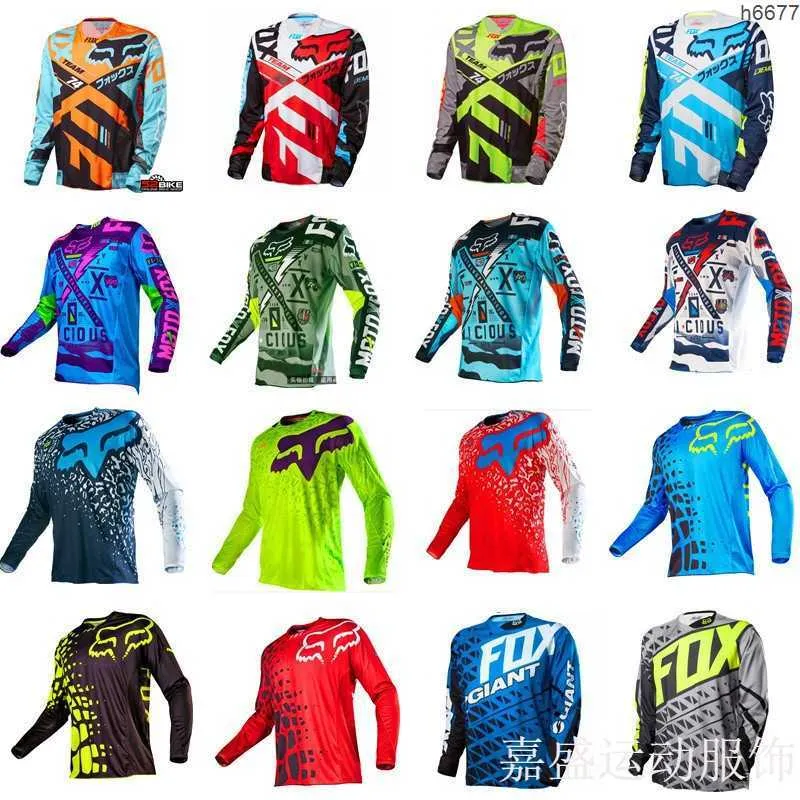 Mens T-shirts Hot Selling FX Långärmad hastighet Drop Suit Outdoor Sports Road Cycling Suit Off-Road Racing Sque SPEED DROP T-shirt andningsbar