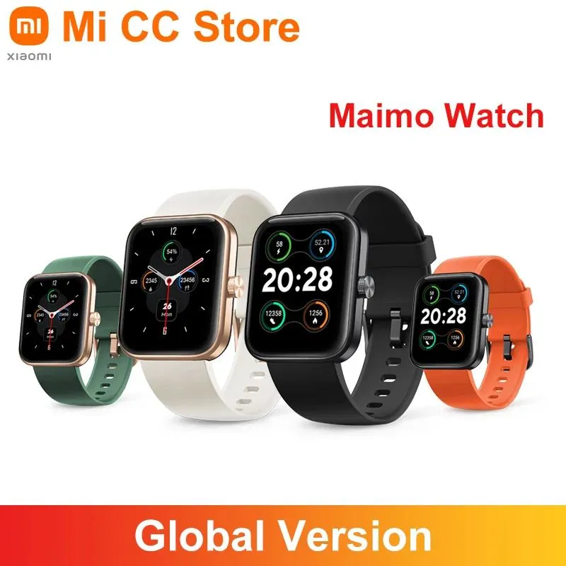 Часы Maimo Smart Watch 1,69 "Экран Магнитная зарядка Мониторинг сердечного ритма Кислород в крови Alexa Голосовое управление Mi Watch