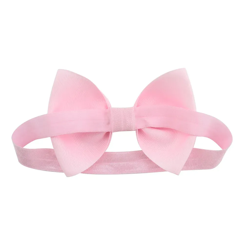 Baby Headbands Big Bowknot Headdress Girls Sweet Cute Ribbon Bow bands Children Hair Accessories Kids Toddler Elastic Hairband KHA69