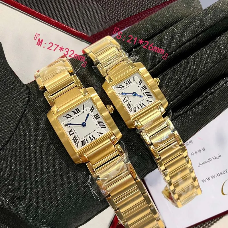 Gold DH Gate Women’s Quartz Watch Gold Square Watch Designer Mens Watchs Woman Watches High  main image 3