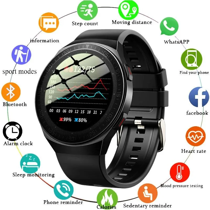 Montres GEJIAN Bluetooth appel montre intelligente hommes 8G carte mémoire lecteur de musique smartwatch pour Xiaomi Huawei téléphone étanche Fitness montres