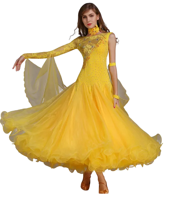 44% OFF 8color Modern Ballroom Dress – Lace Diamond Costume for Waltz, Tango & Foxtrot – $53 (Best Price)