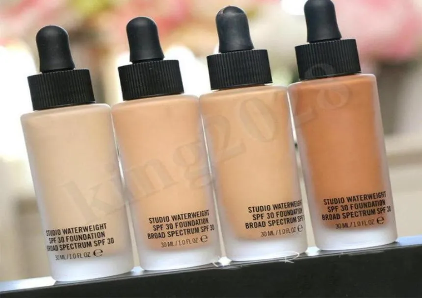 DHL för varumärkeskvalitet Face Studio Waterweight SPF 30 Foundation Fond de Teint 30 ml Högkvalitativ concealer Foundation SHI3056368